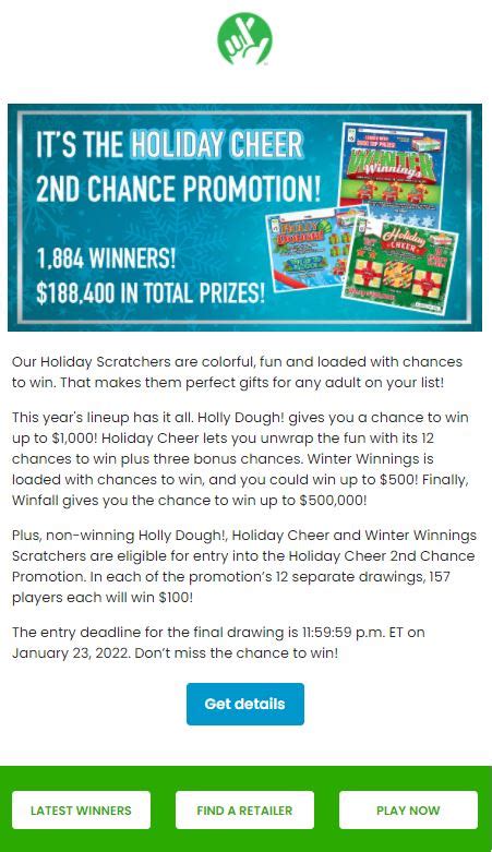 Virginia Lottery Contest and 2nd Chance Promotion Winners.